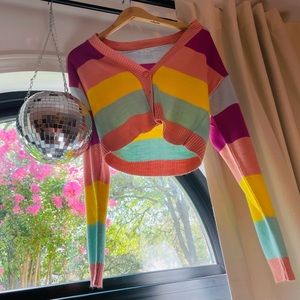 Abound button up cardigan, pastel colors